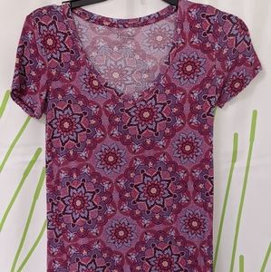 XS Mudd like new fun print top